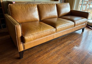 lot 5 image: Allure Leather Sofa  Couch