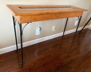 lot 21A image: Display Case Style Console Table