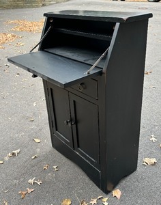 lot 66A image: Petite Drop Leaf Secretary Cabinet