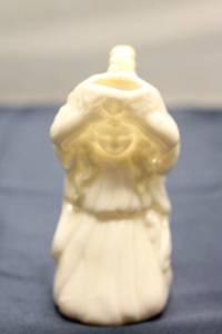 lot 55 image: Vintage Ceramic Pitcher with Handle - Lady Figurine Design