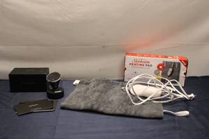 lot 127 image: Sunbeam Heating Pad and VAVA Dash Cam Bundle - Standard Size Heating Pad & Reliable Dash Camera
