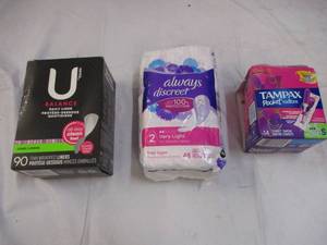 q1- Feminine hygeine products, line...