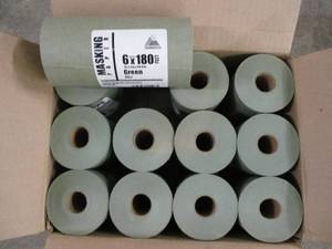t3- 12 6 x 180 green masking pape...