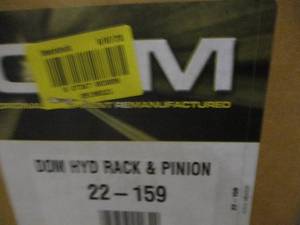 yf- DOM HYD Rack and Pinion 22-159...