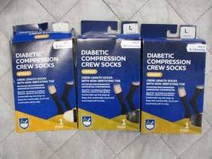w1- Diabetic compression crew socks...