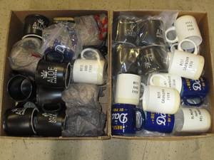 BR- 2 boxes of coffee mugs. Approx ...