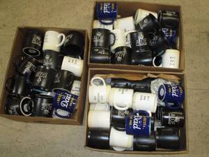 BR- 3 boxes of coffee mugs. Approx ...