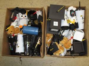 BR- 2 boxes of graduation items...