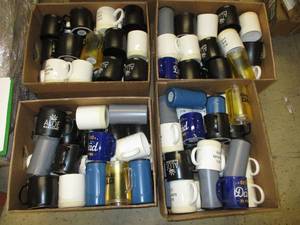BR- 4 boxes of mugs and glasses. Ap...