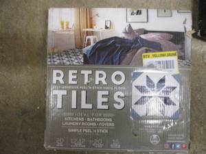 BR- 3 boxes of Retro Tiles 12 x 12...
