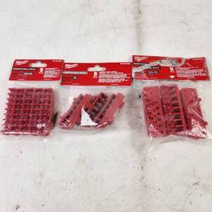 Lot Of Three Sets Of Case Rows Miscellaneous Sizes For 14 Hex Bits