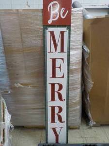 Be Merry Wood Sign 11 x 67...