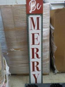 Be Merry Wood Sign 11 x 67...