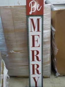 Be Merry Wood Sign 11 x 67...