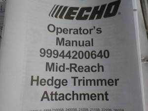 Echo Mid Reach Hedge Trimmer Attach...