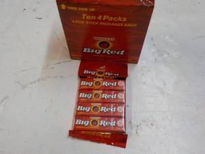Ten x 4 Packs Big Red Gum...