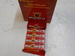 Ten x 4 Packs Big Red Gum...