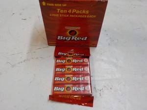 Ten x 4 Packs Big Red Gum...