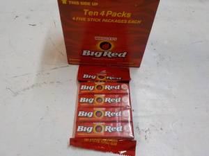 Ten x 4 Packs Big Red Gum...