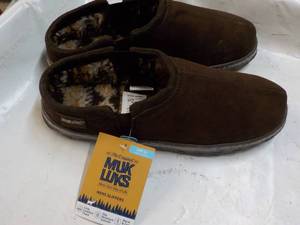 Muk Luks Size Mens 12 Chocolate Co...