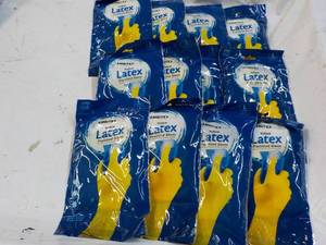 12 pair Ambitex Yellow Latex Flockl...
