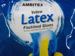 12 pair Ambitex Yellow Latex Flockl...