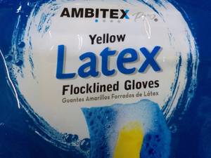 12 pair Ambitex Yellow Latex Flockl...
