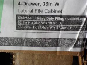 Choice of 4 Drawer New 36 Wide Lat...