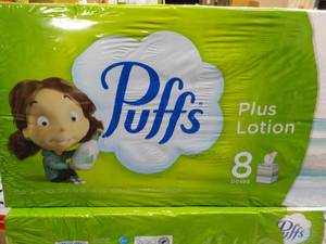 8 boxes Puffs 2 ply Facial Tissues...