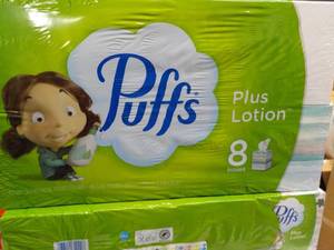 8 boxes Puffs 2 ply Facial Tissues...