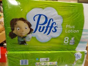 8 boxes Puffs 2 ply Facial Tissues...
