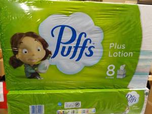 8 boxes Puffs 2 ply Facial Tissues...