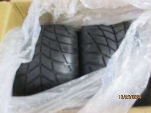 lot 13 image: set of 2 new go cart tires...