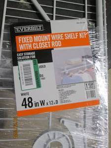 lot 34 image: everbuilt fixed mount wire shelf wi...