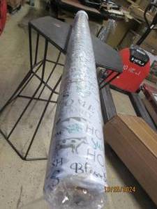 lot 54 image: bolt of table cloth fabric farm to ...