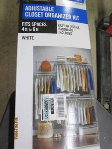lot 62 image: everbuilt adjustable closet organiz...