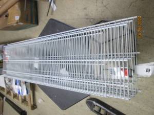 lot 64 image: lot of 5 4 foot x 12 inch shelving ...