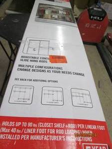 lot 78 image: everbuilt adjustable closet organiz...