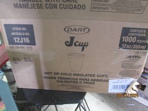 lot 134 image: case of 1000 j cup hot or cold insu...