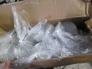 lot 137 image: case of straw slotted plastic cover...