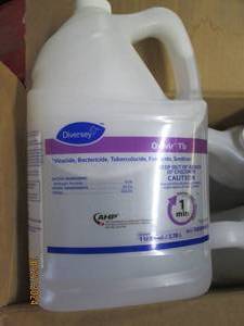 lot 151 image: 4 1 gallon jugs of diversey sainit...