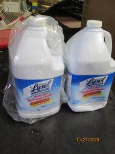 lot 155 image: 21 gallon jugs of lysol heavy duty...