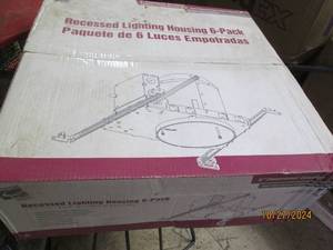 lot 161 image: case of 6pack of recessed lighting ...