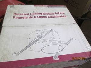 lot 166 image: case of 6pack of recessed lighting ...