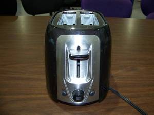 lot 13 image: Parini Cookware Stainless Steel Silver Finish 2-Slide Bread Toaster