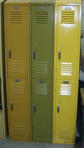 lot 23 image: Lyon Double-Tier Heavy Duty Industrial Metal Lockers