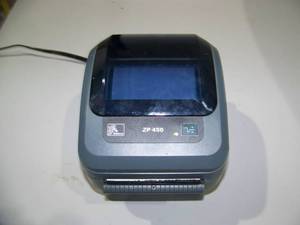 lot 48 image: Zebra ZP 450 Monochrome Thermal Label Printer  Barcode Printer