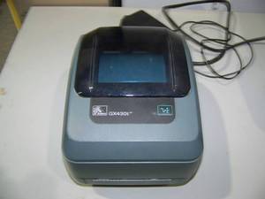 lot 49 image: Zebra GX430t Monochrome Thermal Transfer Label Printer
