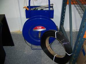 lot 53 image: Uline Polypropylene Poly Banding  Strapping Cart with Automatic Brake