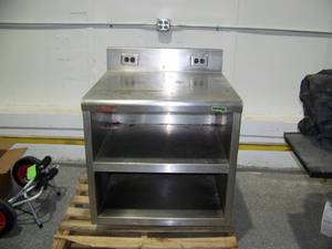 lot 104 image: Steel Storage Table